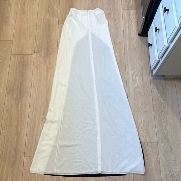 Paule Ka Black and White Colorblock Maxi Dress - Picture 2 of 5